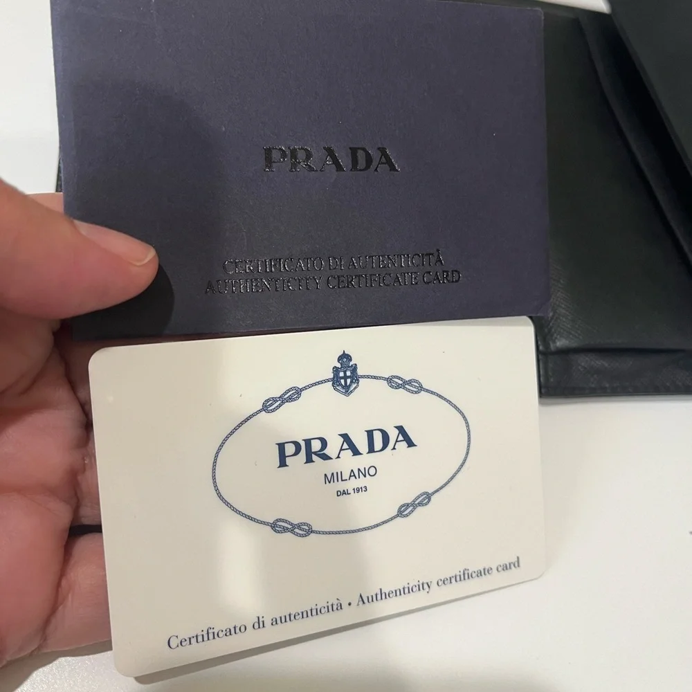 PRADA TESSUTO BLACK NYLON WALLET - Picture 14 of 15